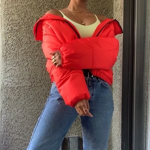 Red Puffer Jacket